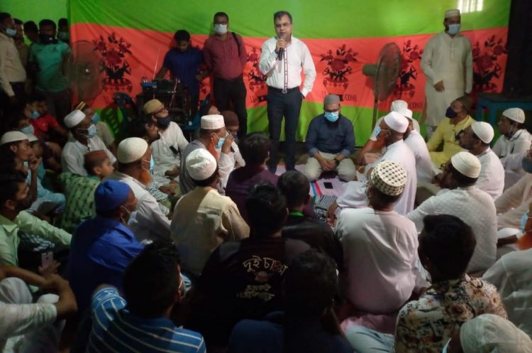 বরিশাল বিসিক এর ব্যবসায়ী মনিরুজ্জামান লাভলু এর মৃত্যুতে দোয়া মাহফিল