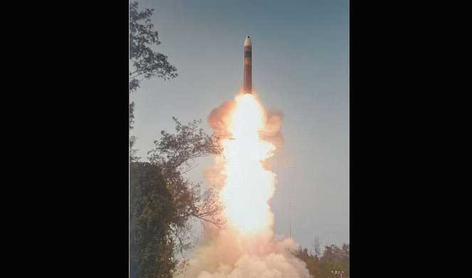 দেশীয় প্রযুক্তিতে ক্ষেপণাস্ত্র তৈরি করে পরীক্ষা চালালো ভারত