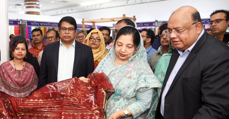 রাজধানীতে জামদানি মেলা শুরু
