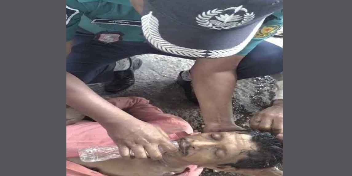 ট্রাফিক সদস্যের পদক্ষেপে প্রাণ বাঁচলো রিকশাচালকের