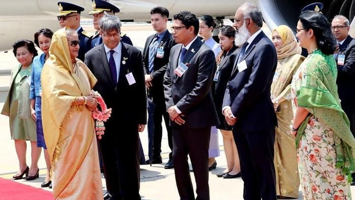 থাইল্যান্ড পৌঁছেছেন প্রধানমন্ত্রী শেখ হাসিনা