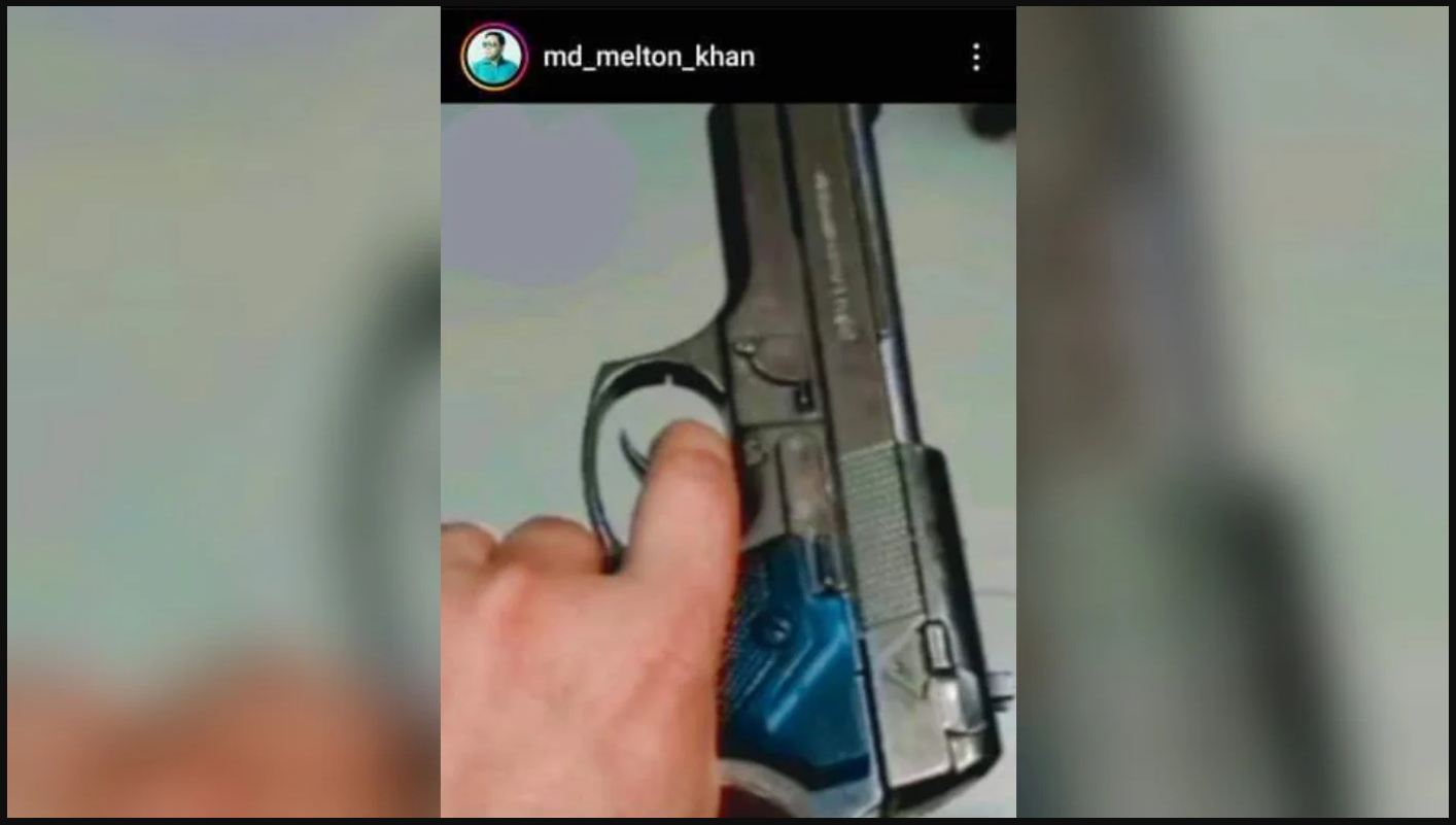 সামাজিক মাধ্যমে পিস্তলের ছবি দিয়ে হত্যার হুমকি দিলেন মিল্টন