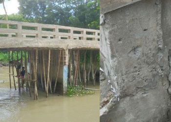 বাউফলে হস্তান্তরের আগেই একাধিক উন্নয়ন প্রকল্পে ফাটল