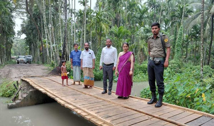 সংবাদ প্রকাশের দুই দিনের মধ্যেই বড়মাছুয়ার ভাঙা কালভার্ট সংস্কার