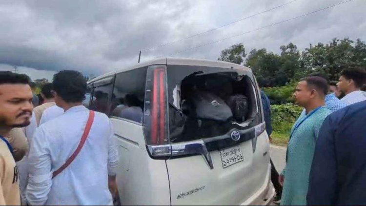 সিলেটে এনসিপির গাড়িবহরে ফের হামলা