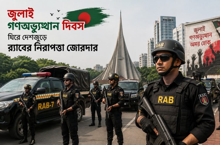 জুলাই গণঅভ্যুত্থান দিবস ঘিরে দেশজুড়ে র‍্যাবের বিশেষ নিরাপত্তা ব্যবস্থা