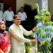 এডিপির অর্থায়নে মান্দায় গাছের চারা, সিলিং ফ্যান ও নেবুলাইজার সলিউশন বিতরণ
