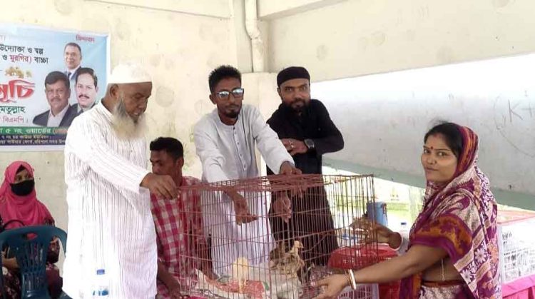 নারীদের স্বাবলম্বী করতে রহমাতুল্লাহ'র পক্ষ থেকে হাঁস-মুরগির বাচ্চা বিতরণ