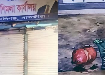 সাতক্ষীরায় বিএনপি কার্যালয়ে ককটেল বিস্ফোরণে আহত ১