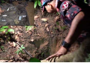 সাতছড়িতে মাটির নিচে থেকে ৬ পিস্তলসহ ৭ ম্যাগাজিন ও গুলি উদ্ধার